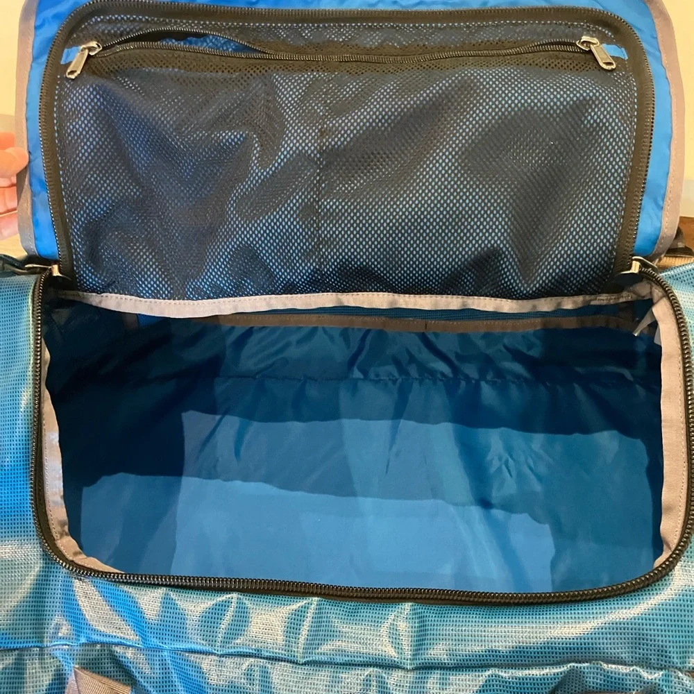 Vintage Patagonia Black Hole Duffel 60L Andes Blue Glossy Finish / Style 49340